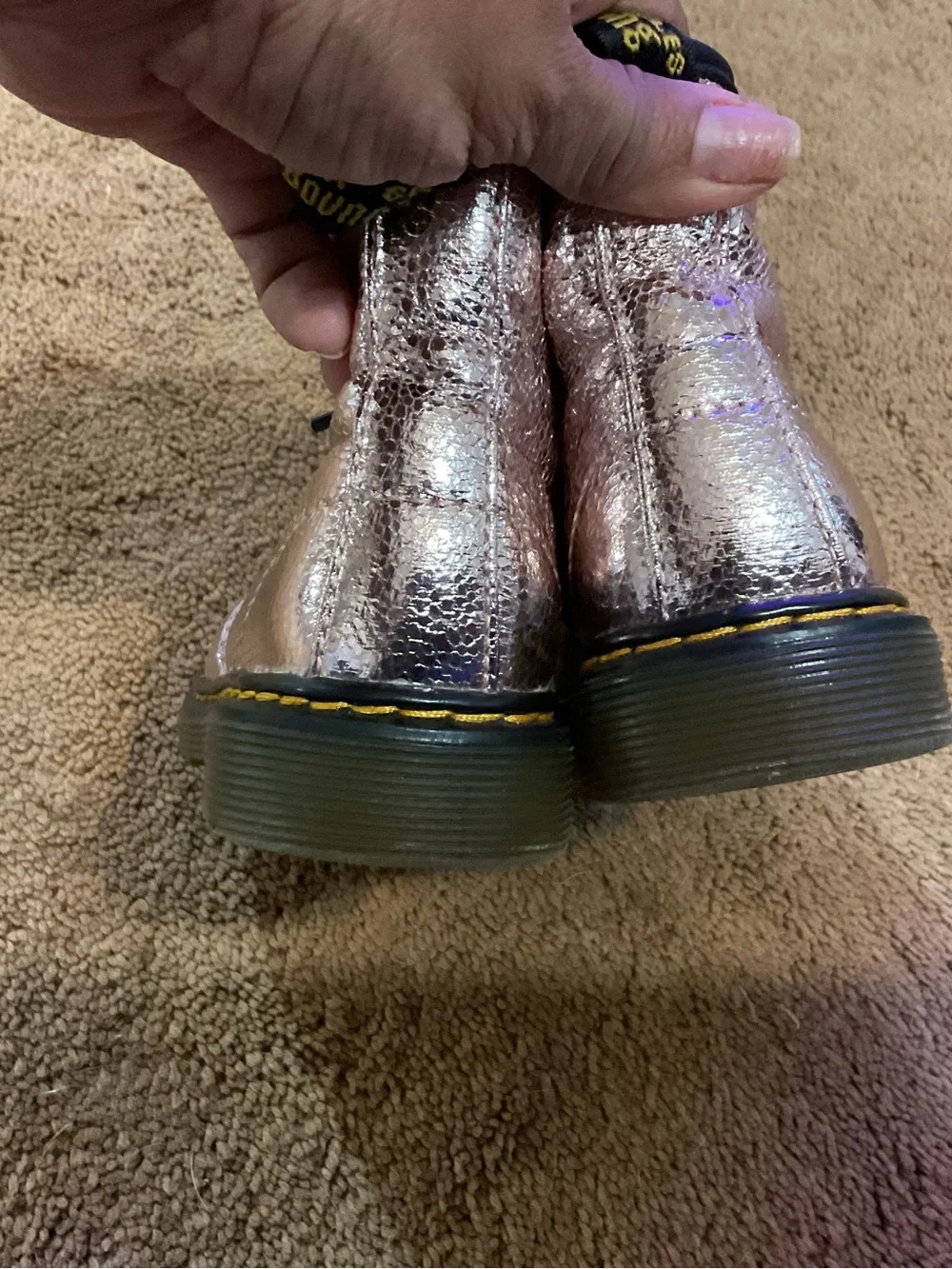 Dr. Martens Glitter AirWair Boots Size 9